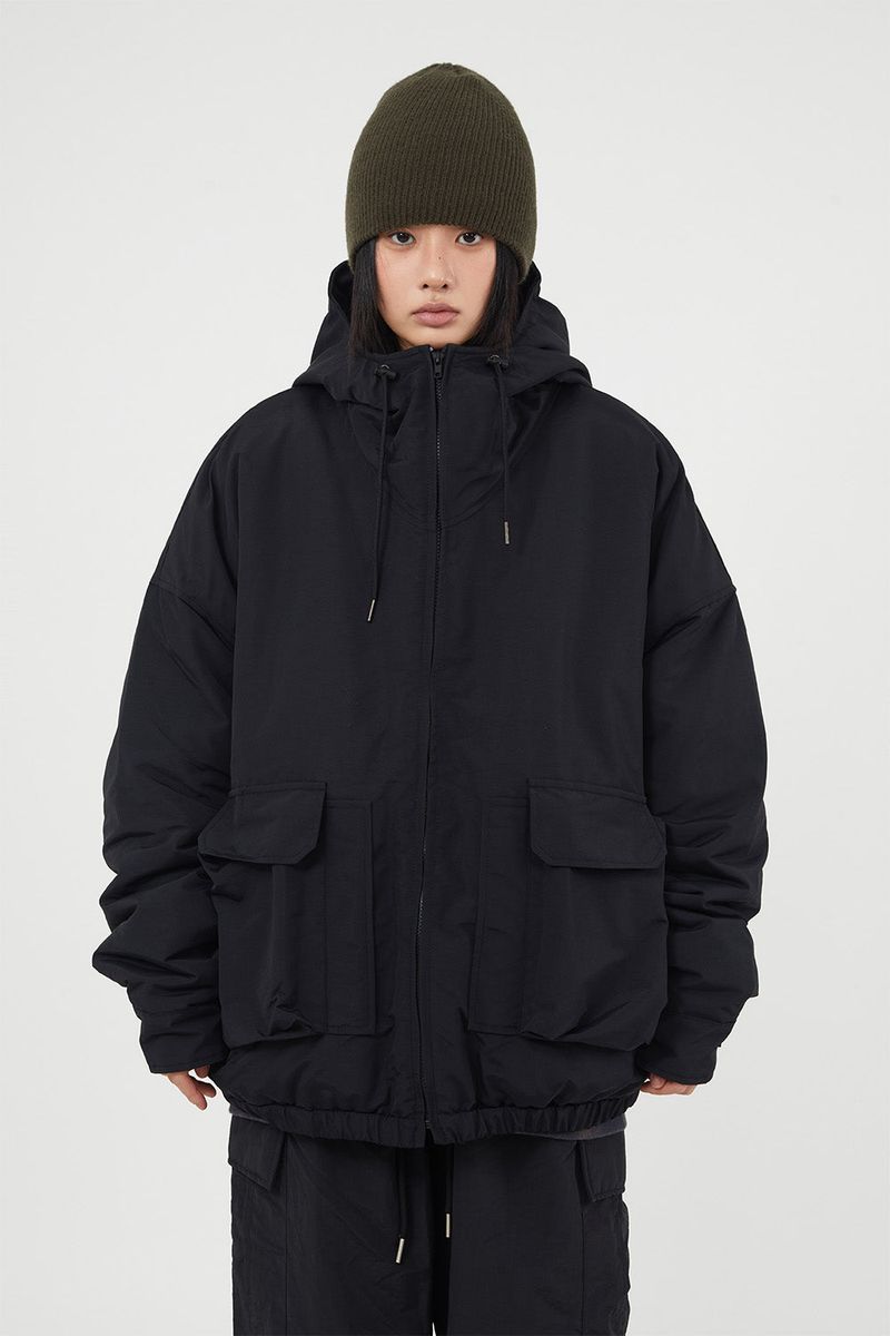 Raucohouse（ラウコハウス）の「Summit hooded over padded jumper（Jackets/Outerwear）」