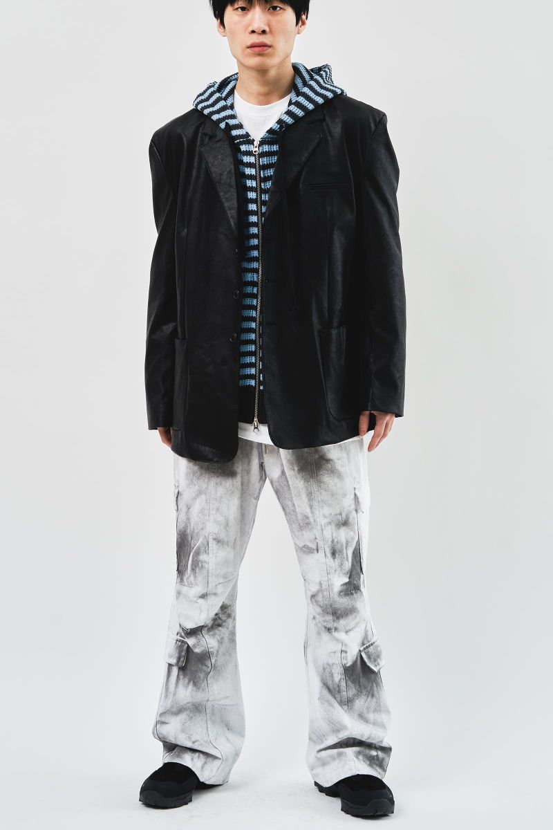 Over Single Leather Jacket (3color)