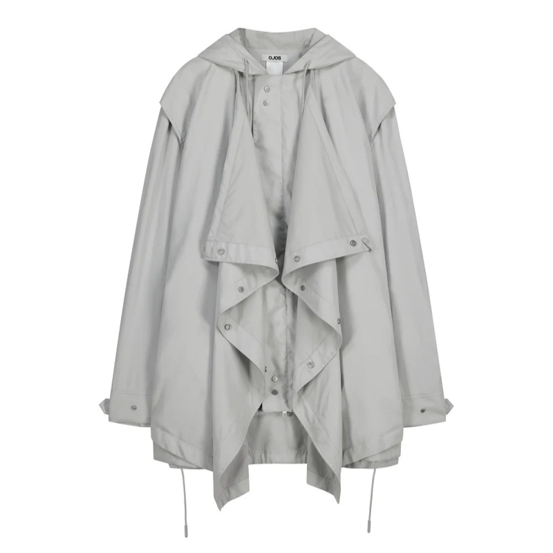 Draped Field Parka / Grey