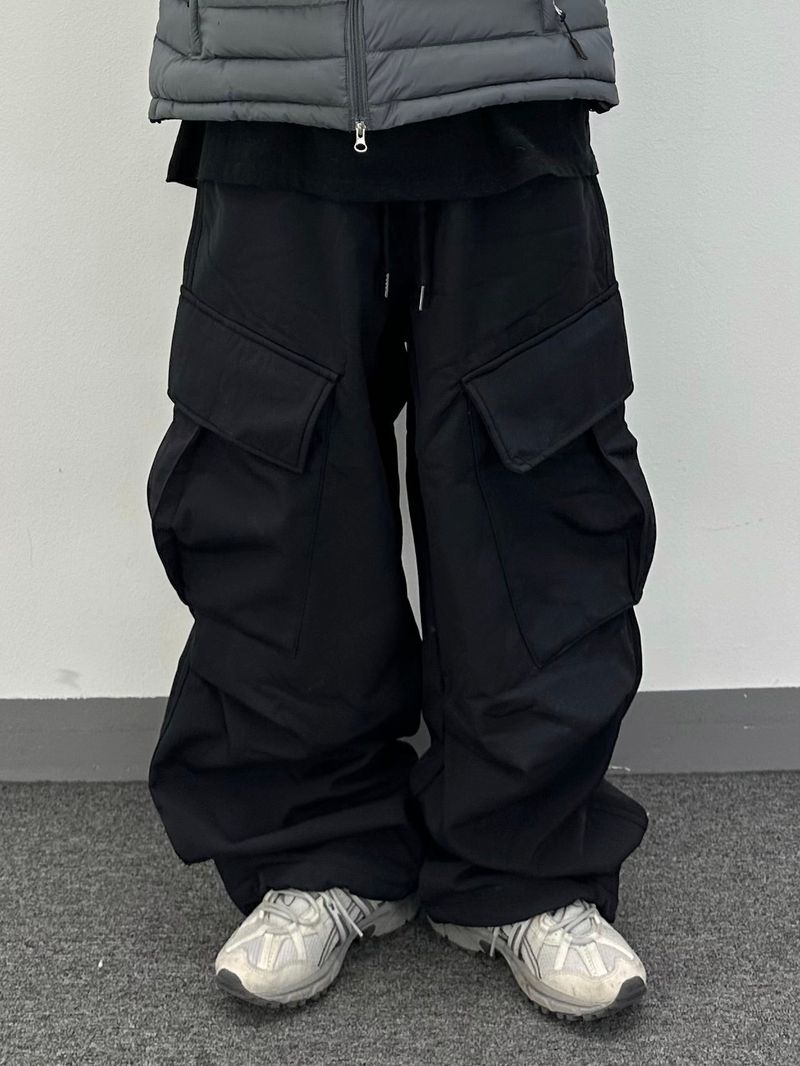 utility nylon fleece pants