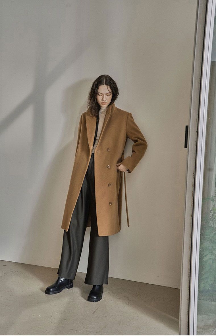 ASYM COAT_CAMEL