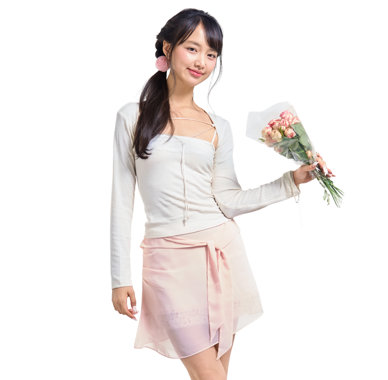 ROSY MIDI SKIRT [PINK]