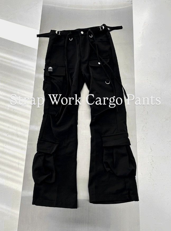 Strap Work Cargo Pants