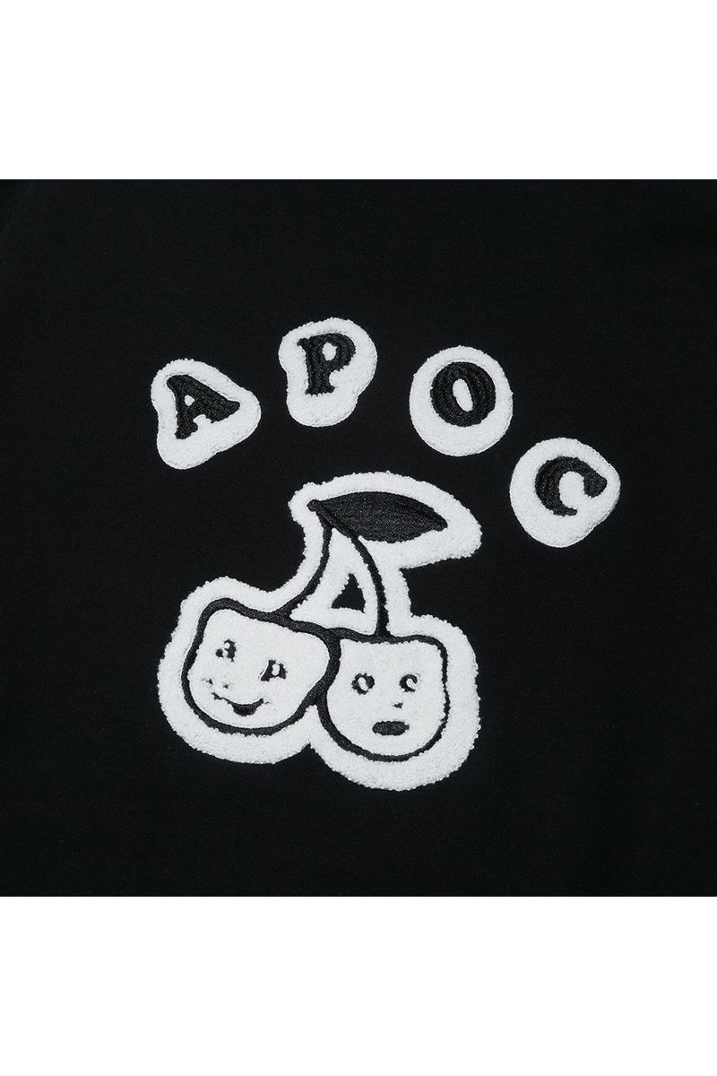 Cherry Bear Hood Zipup_Black