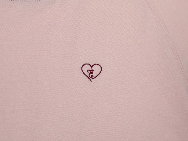 CONTRAST REGLAN CROP T-SHIRT (PINK)