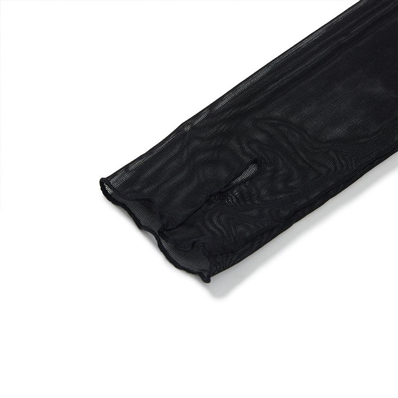 レイヤードシースルートップス / Layered See-through Top [BLACK]