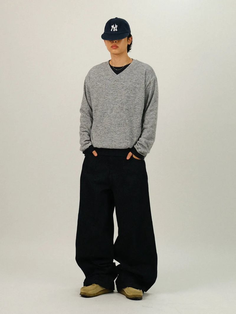 TG Basic Heather V-Neck Knit