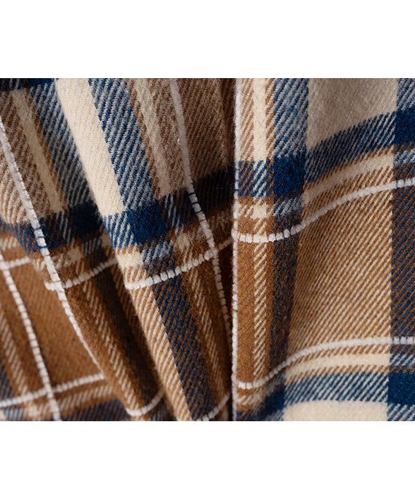 LB Rustic Core Flannel Check Shirt (Beige)