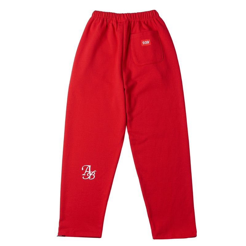 939 LOGO SWEAT PANTS (DEEP RED)