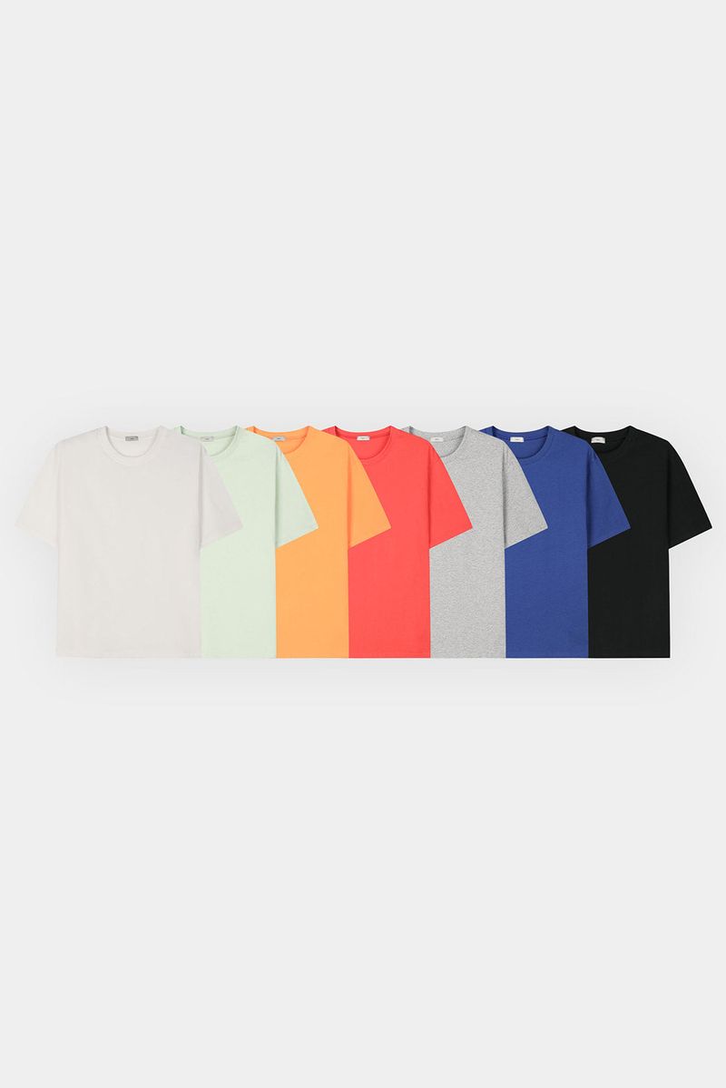 Regular fit cropped short-sleeve T-shirt