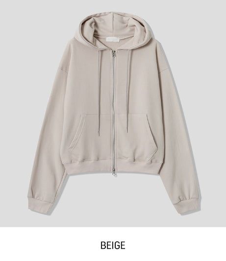 Eve Brushed Two Way Hood Zip-Up