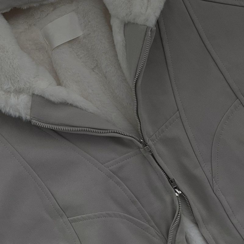 Mink fur lining hooded jacket (2colors/DP21917)