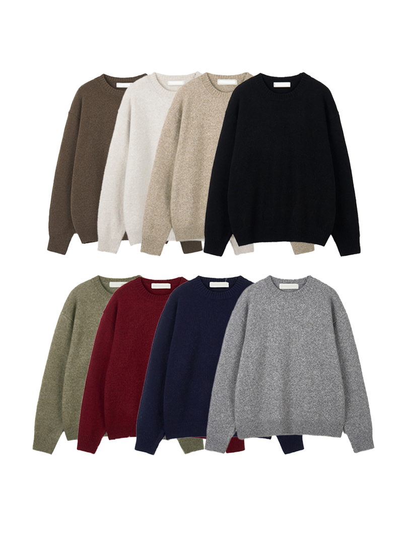 Even Soft Wool Round-Neck Knit