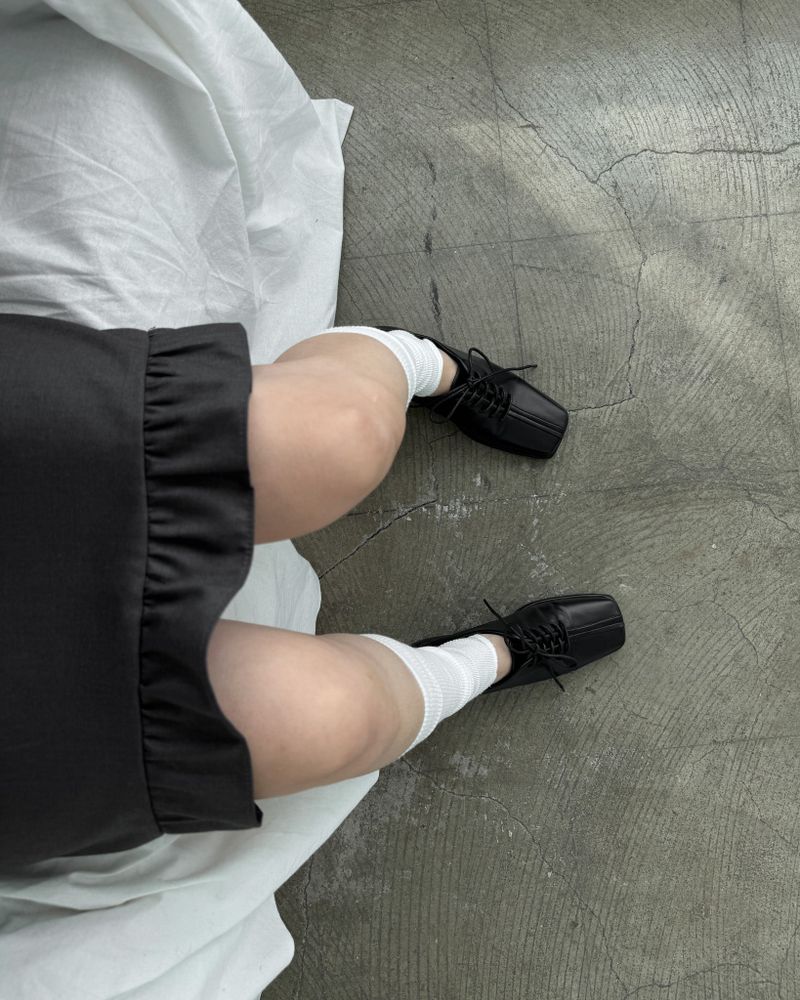 Oxford lace loafer