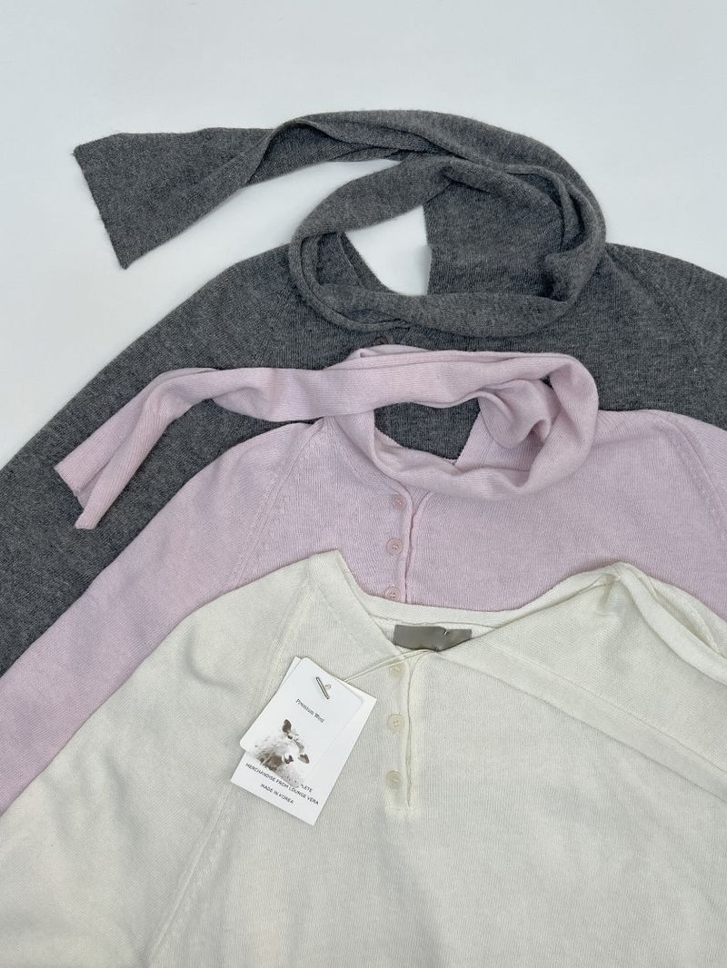 Brick Tie Loose Fit Knit