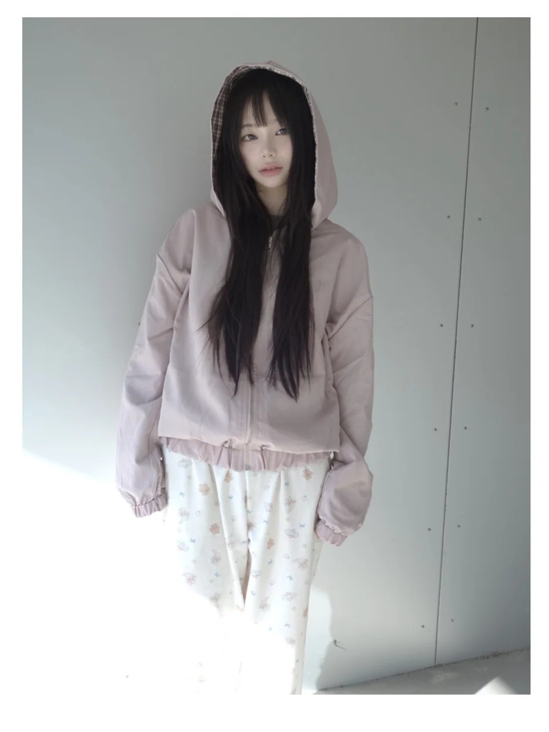 crinkle reversible jacket