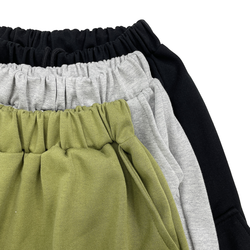 diagonal cargo bermuda pants