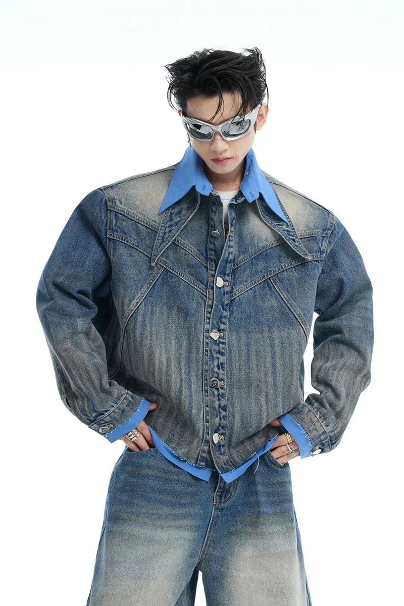 Layered Denim Jacket