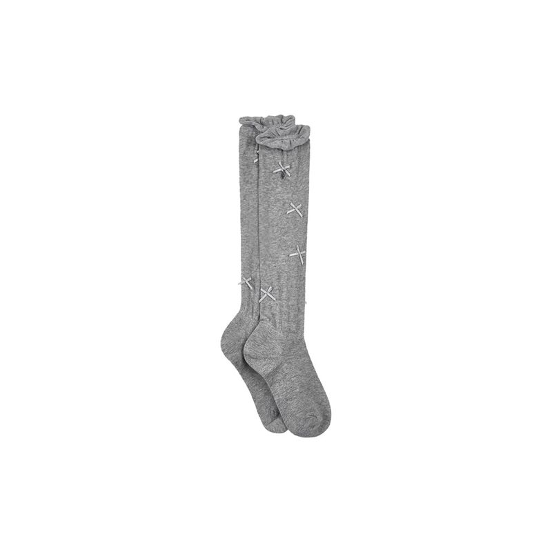 Ribbon Party Knee Socks (4colors)
