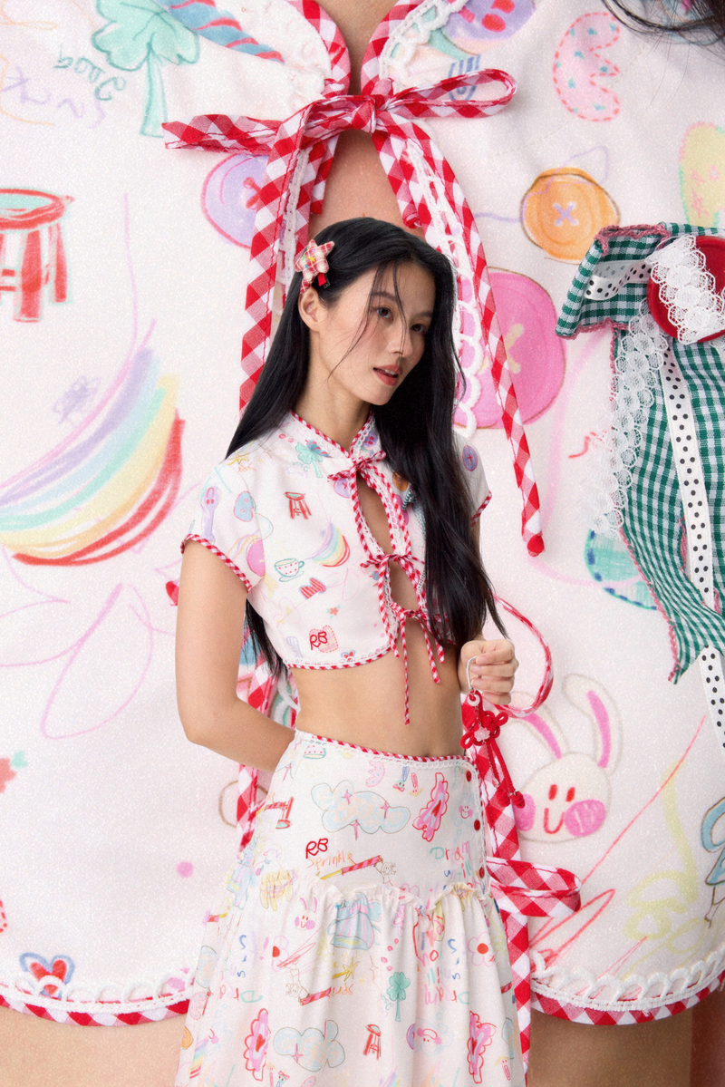 RedBean（レッドビーン）の「Dear Days Cheongsam Top (Cream)（Tops）」