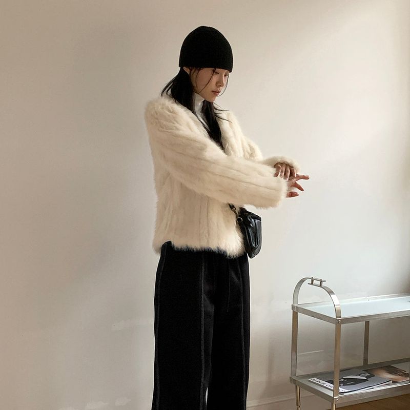 Kalit mink fur long-sleeved jacket