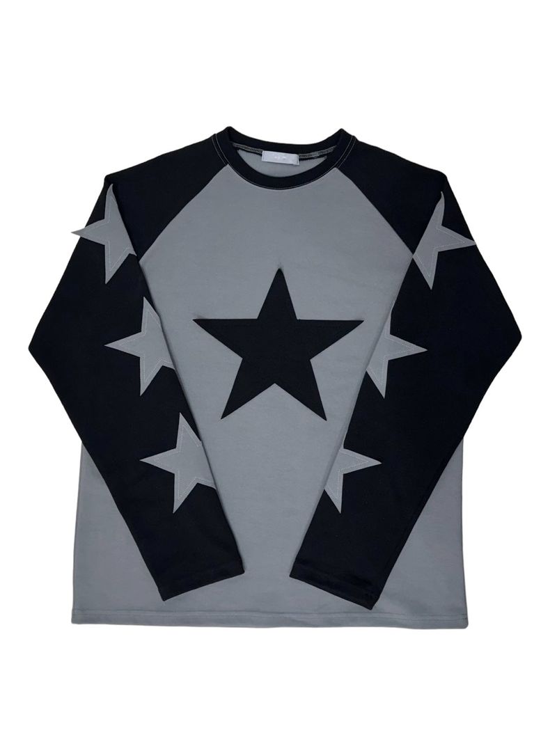 Vintage Star Contrast Raglan Long Sleeve Tee