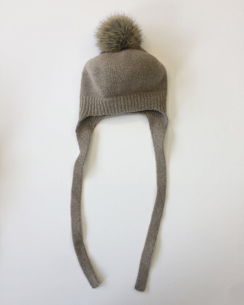 Pom-pom knit beret (3color)