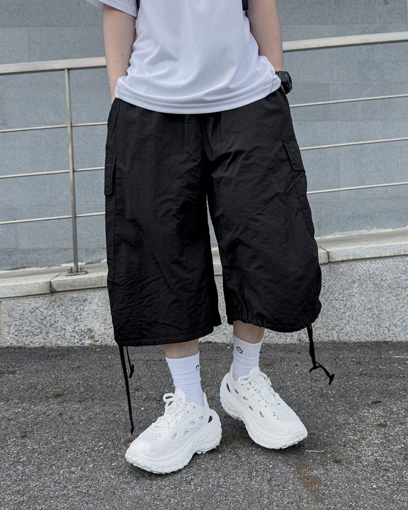 Shuren Shirring Cargo Bermuda Pants