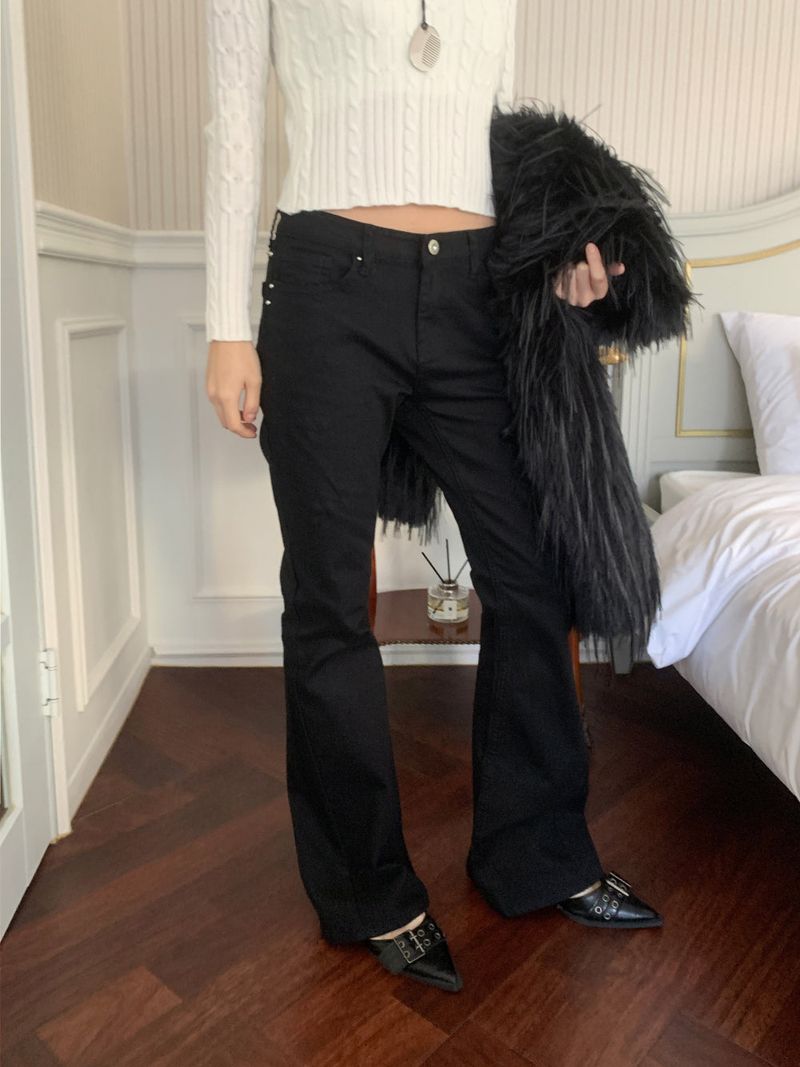Dustline Stud Western Bootcut Long Pants