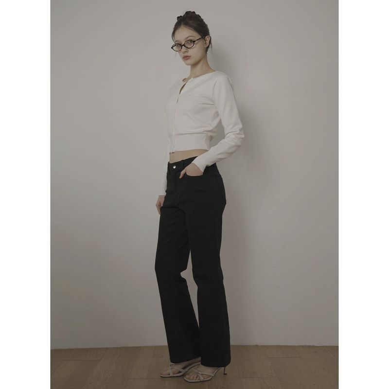 BLACK BOOTCUT JEAN