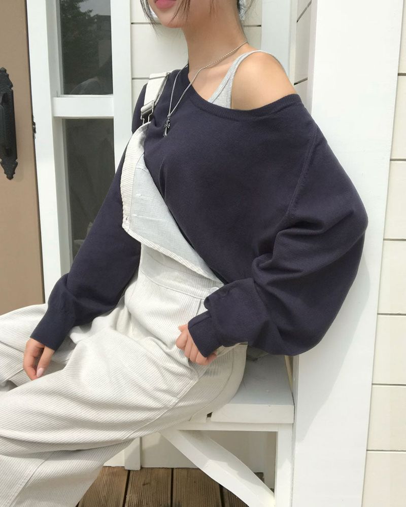 [ORIGINAL] Good Day Overall Stripe Wide Pants