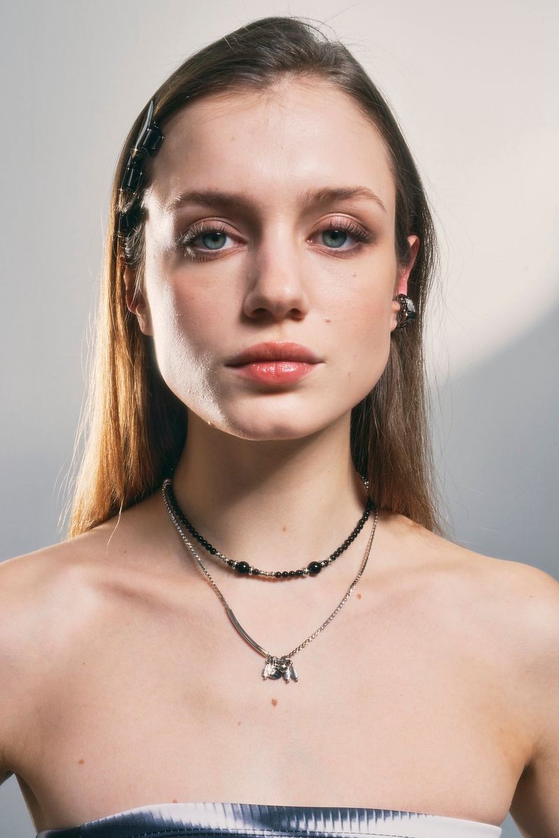 NO.318 [BLACK] GEOMETRY SQUARE EARCUFF