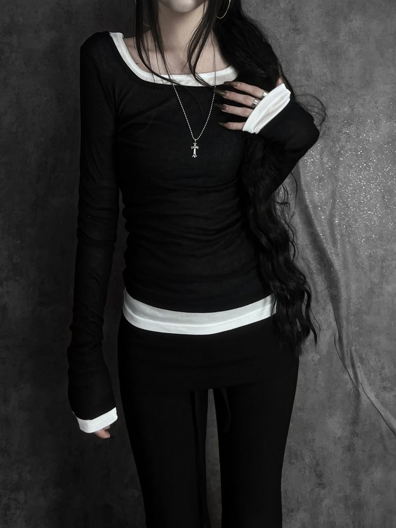 URBAN UNIQUE(アーバンユニーク)の「tencel square neck T (3color)(Tops)」