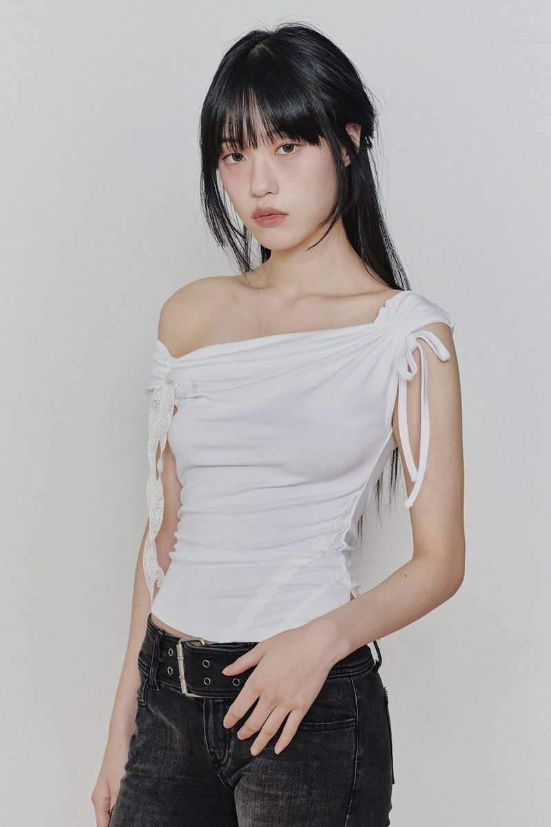 ANGEL STRAP TOP white