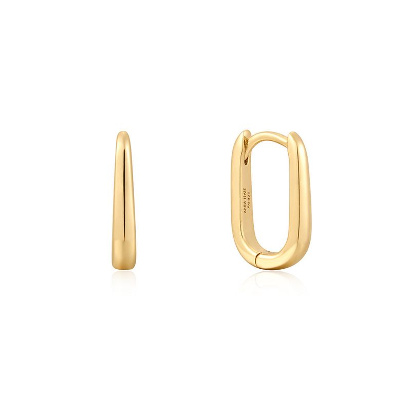 ANIA HAIE（アニア ハイエ）の「オーバル925シルバー + 14kゴールドメッキフープリングイヤリングE059-09G（アクセサリー）」