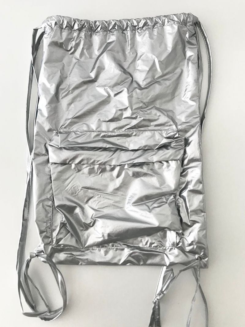 Future silver backpack