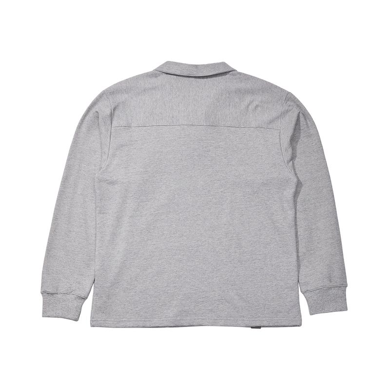 MU-WI PIN-KNIT COLLAR-TEE (Gray)