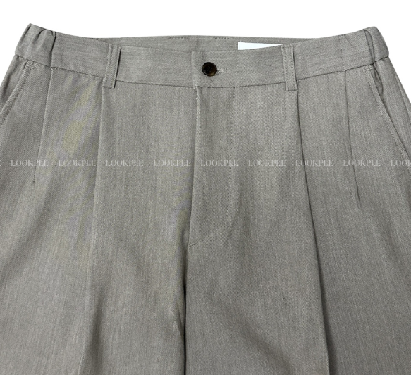 Ever Ranger Round Tuck Side Banding Semi-Wide Slacks