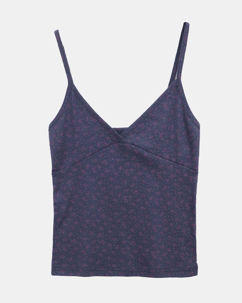 Lugen Panel Flower Sleeveless Top