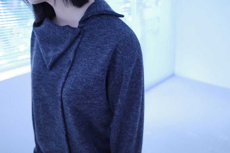Yuse unbal button cardigan