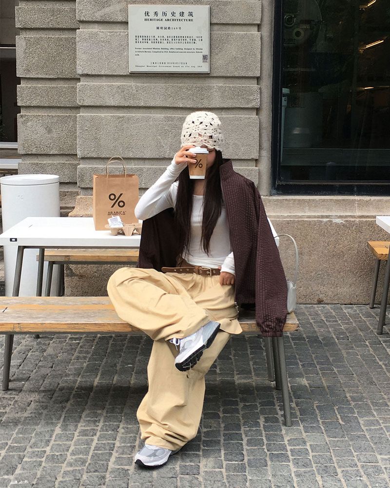 [ORIGINAL] Piping Half-Neck Windbreaker