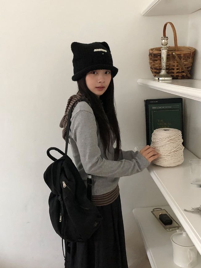 Maltane Cats Knit Beanie
