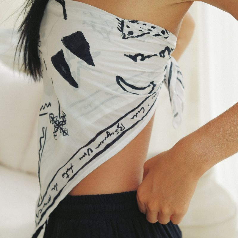 [Organic Scarf] Mallorca - White