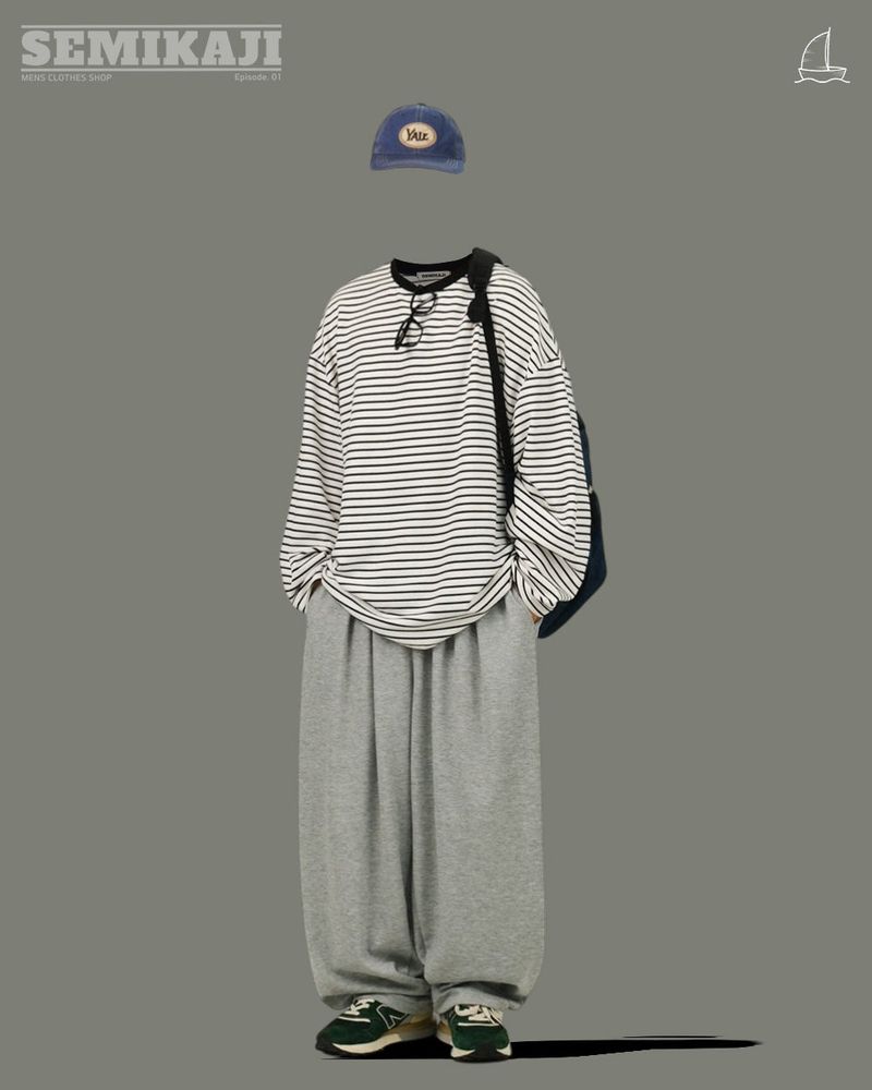 [SEMADE] Easy Sweat Banding Pants 모찌 벌룬 스웻팬츠