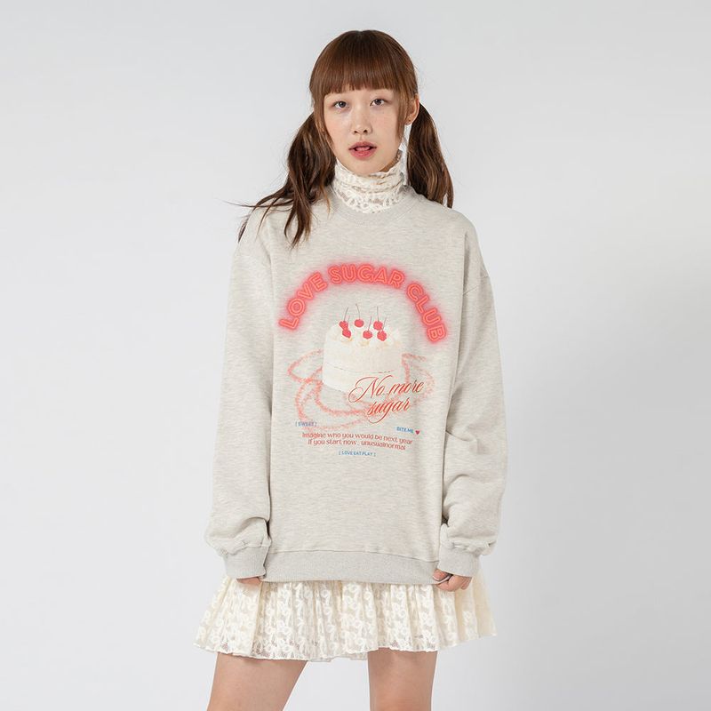SUGAR CAKE SWEAT SHIRT_OATMEAL