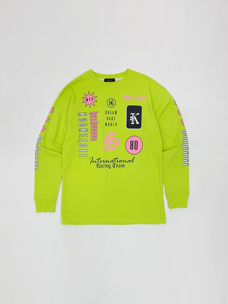 KOOKEESEE Racing tee (Neon Green)