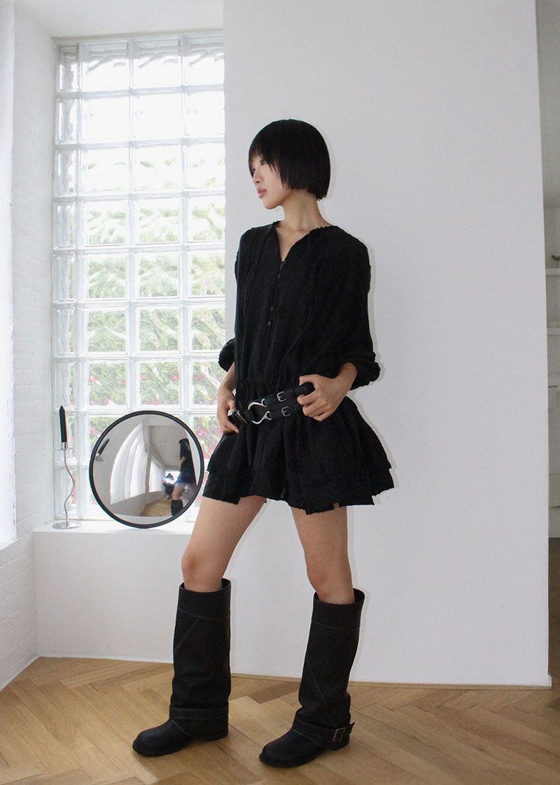 FOLDING BUCKLE BOOTS