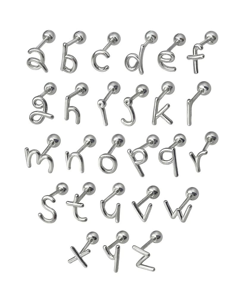 it doesn't matter.（イットダズントマッター）の「【シルバーver.】イニシャルドゥードゥルピアス  - W/8mm（アクセサリー）」