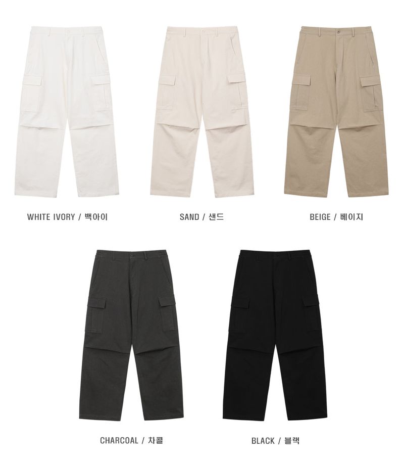 LMN Oen Cargo Wide Pants (5 colors)