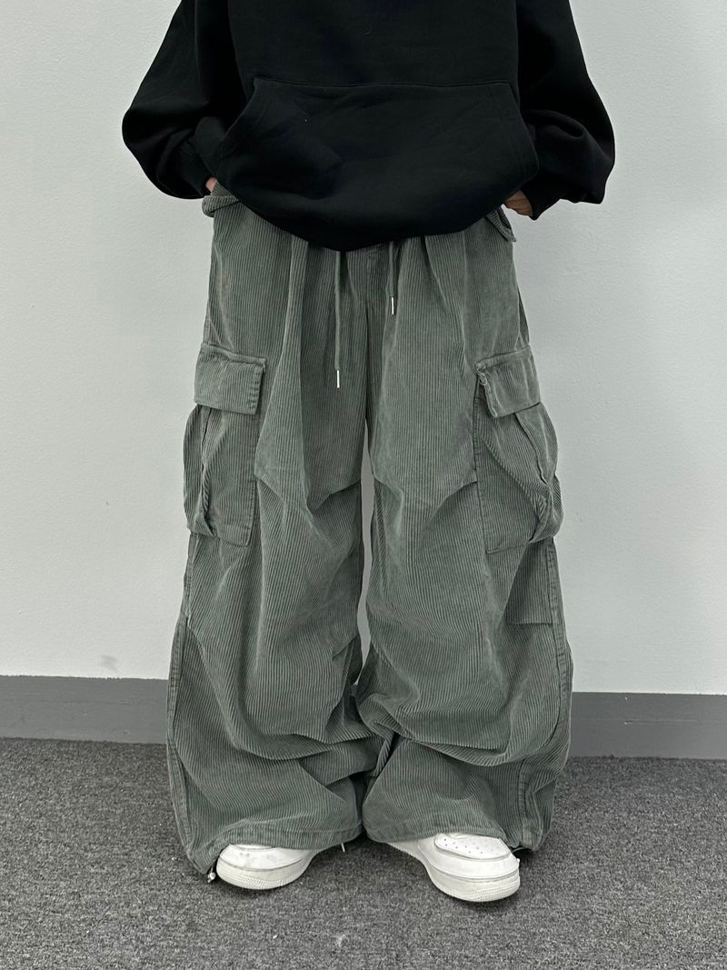 corduroy pigment cargo pants